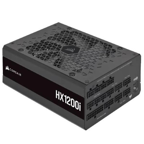 <b>Corsair HX1200i</b> alimentatore da <b>1200W</b> per PC. Certificato <b>80 PLUS Platinum</b> per efficienza superiore. Design modulare, raffreddamento silenzioso e monitoraggio in tempo reale. Potenza e affidabilitÃ  per sistemi di gioco e workstation.